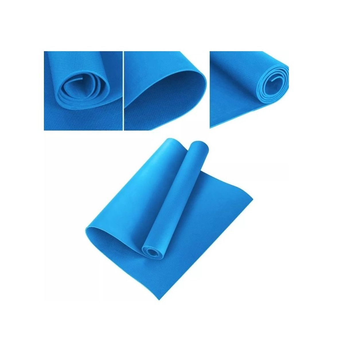 GENERICO - Colchoneta Mat Yoga Pilates Alfombra Ejercicio 4mm Blue