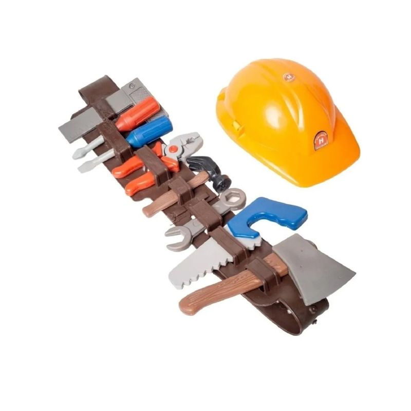 GENERICO - Set Casco Herramientas De Constructor