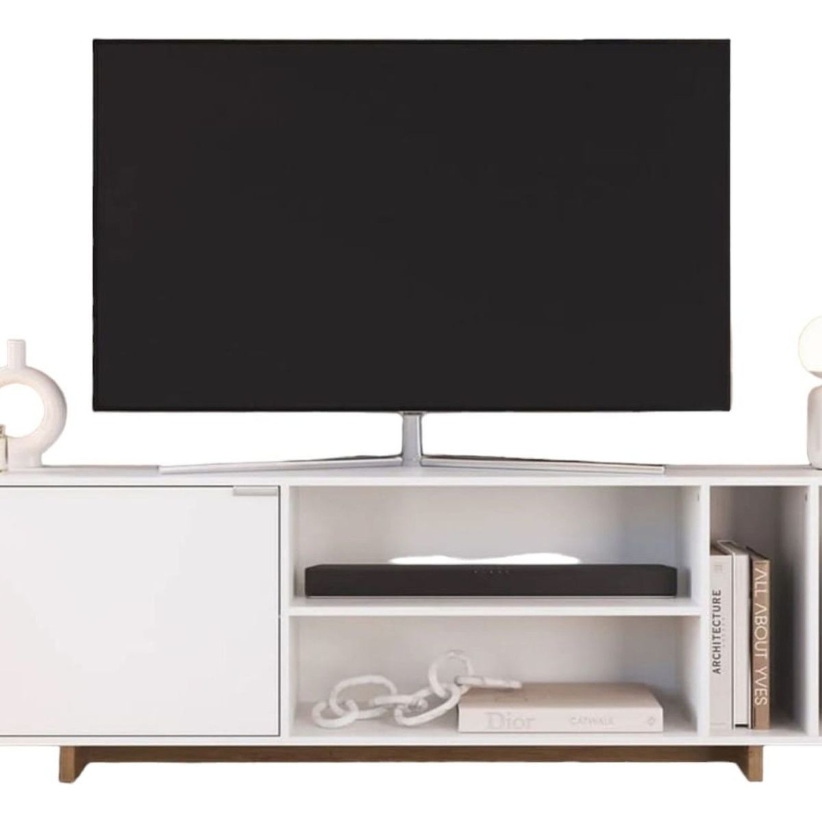 TODODESCUENTO - Mueble Rack Tv Monaco 65'' 1 Puerta 182cm