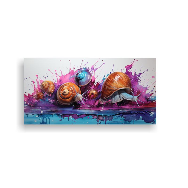 GENERICO - Pinturas Decorativas Neo Pop Art Con Caracoles En  160x80cm