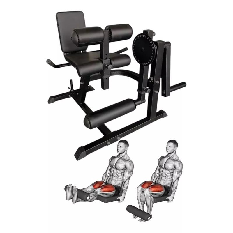 GENERICO - Maquina De Ejercicios Extension De Cuadriceps Y Curl Femoral
