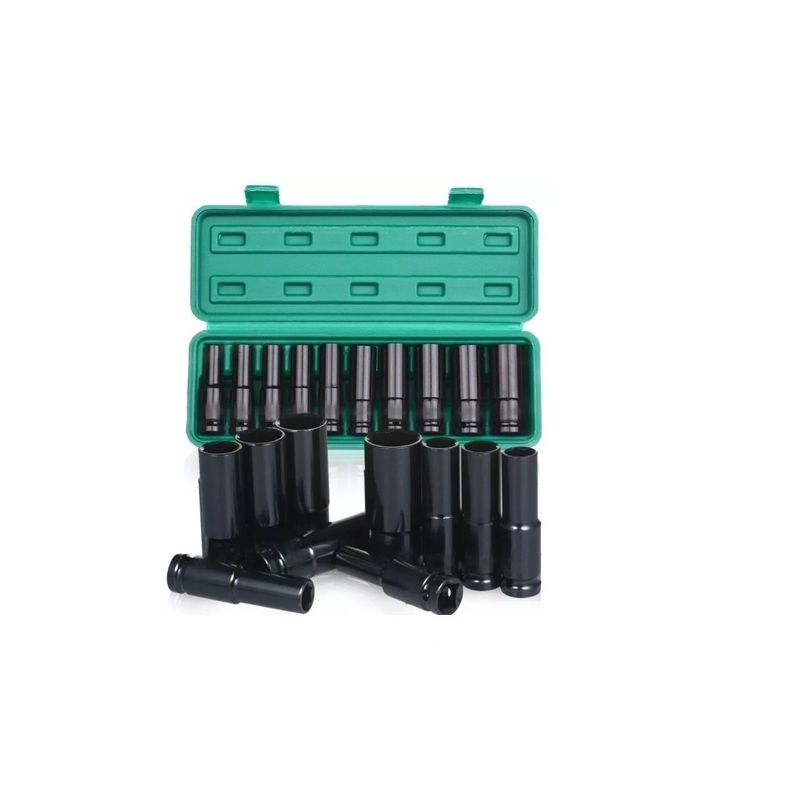 GENERICO - Juego Herramientas Llave De Vaso Kit Mecanicas Dados 10 Caja