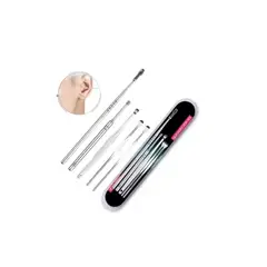 GENERICO - Kit Limpieza Oídos 5 Herramientas Limpia Oído Removedor Cera