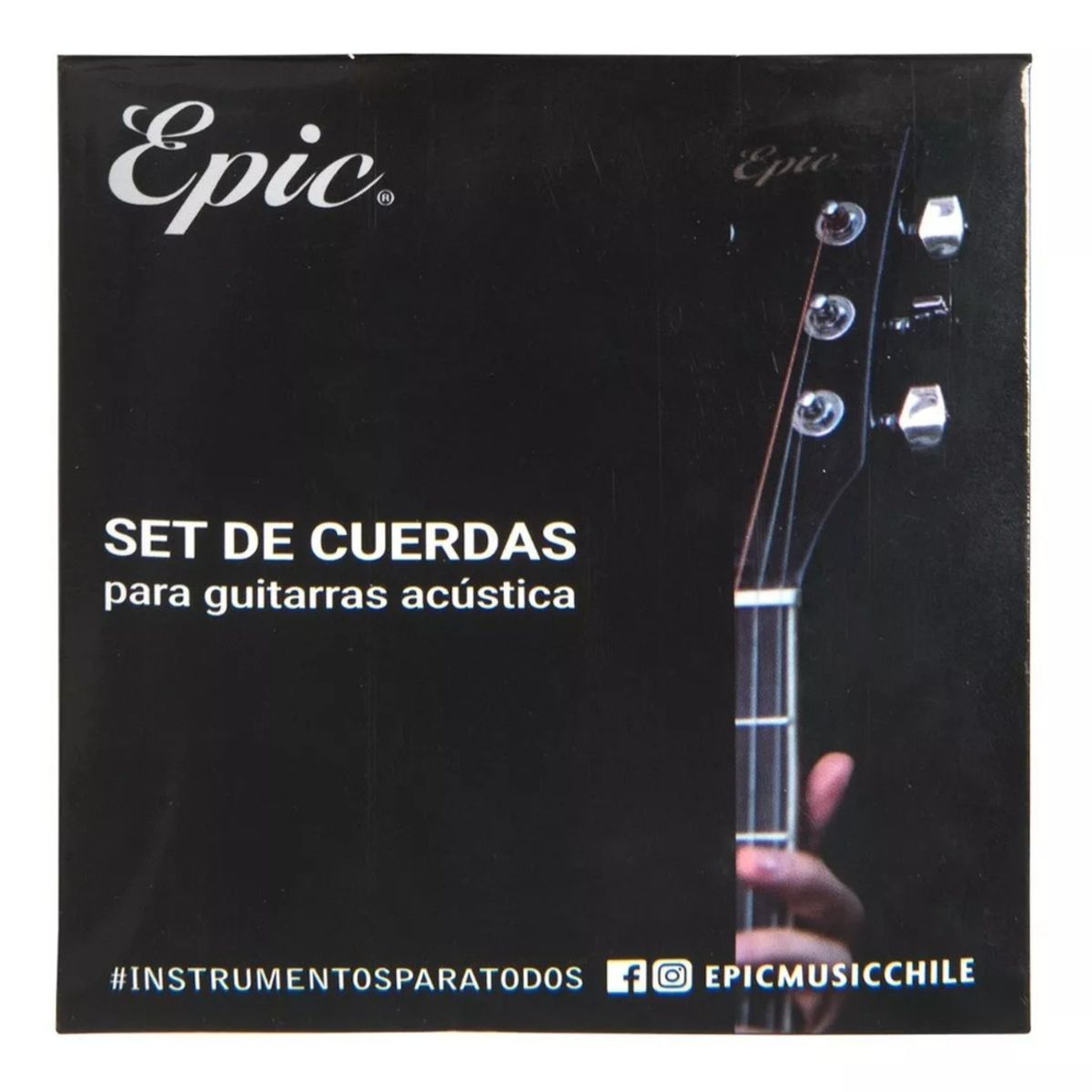 EPIC - Cuerdas metalicas para guitarra acustica Epic 010-048
