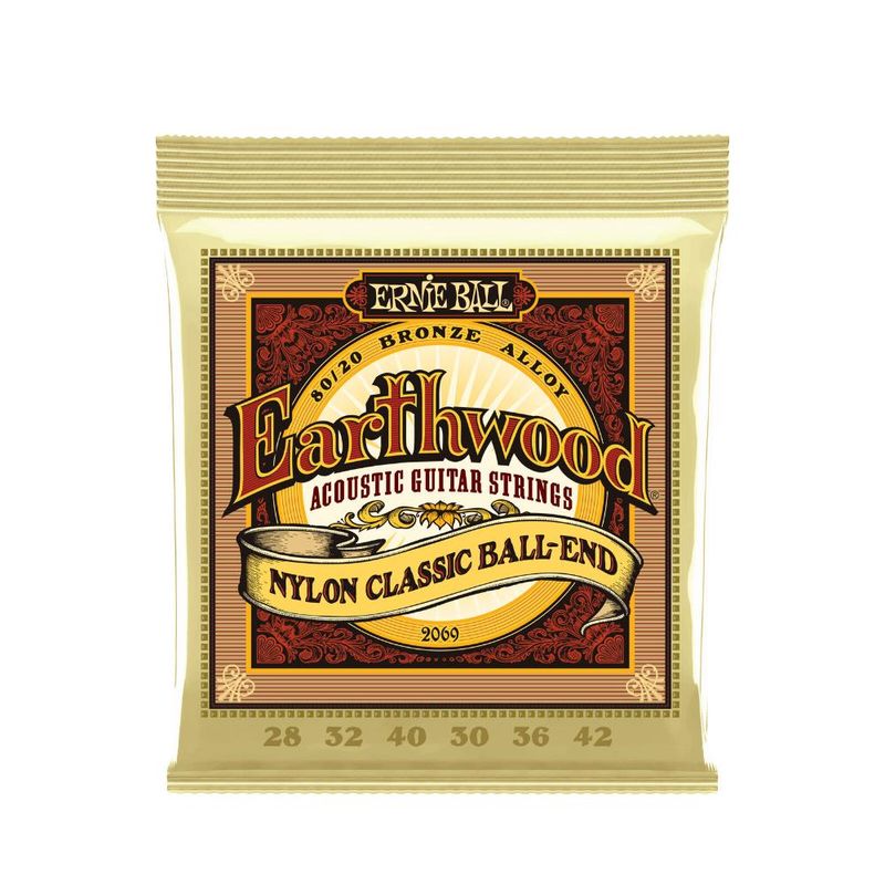 ERNIE BALL - Cuerdas Guitarra Clasica Ernie Ball Earthwood P02069 - Blanco