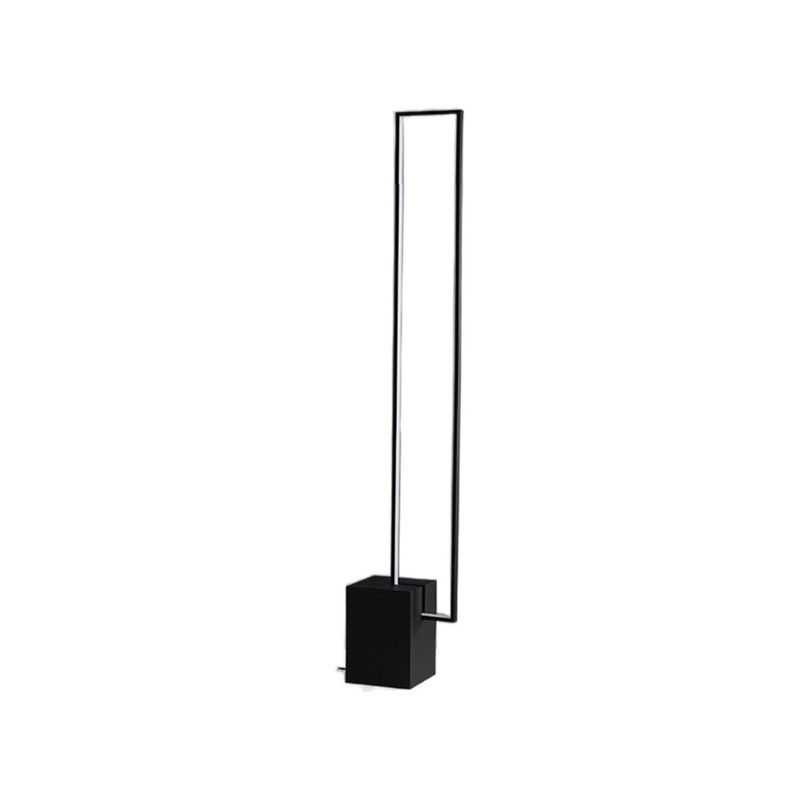 SANTU HOME & DECO - Lampara de Pie Rectangular Negro
