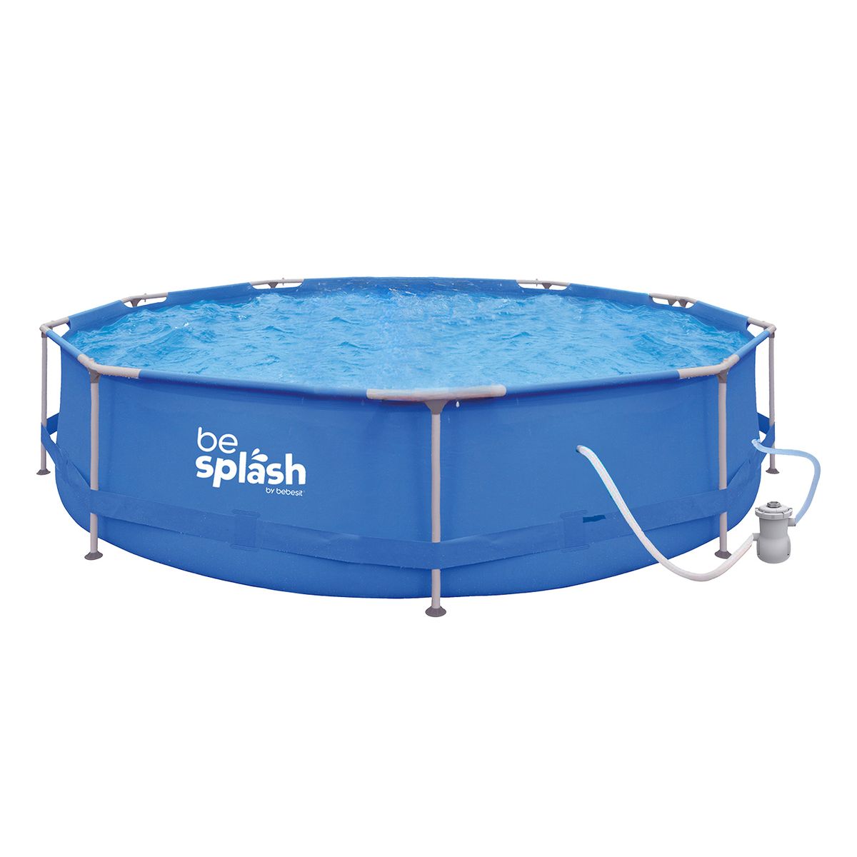 BEBESIT - Piscina Estructural con Bomba y Cobertor 360x76cm BeSplash