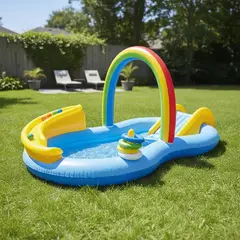 BEBESIT - Piscina Centro de Juegos Arcoiris tobogan Aspersor Be Splash