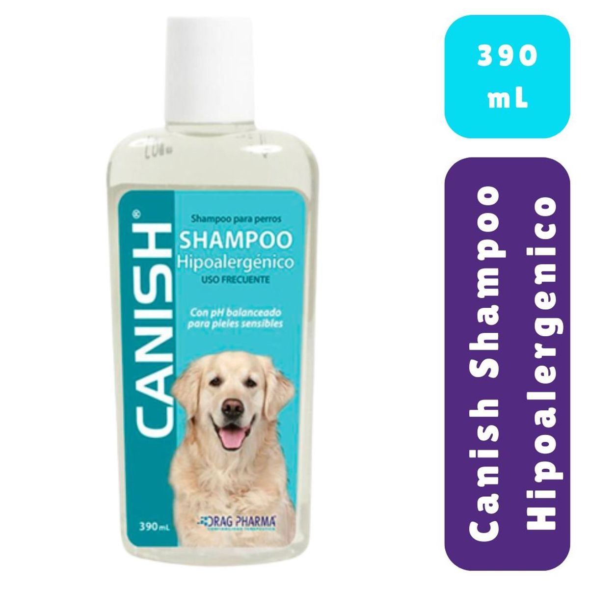 DRAG PHARMA - Shampoo Canish Hipoalergenico - 390ml
