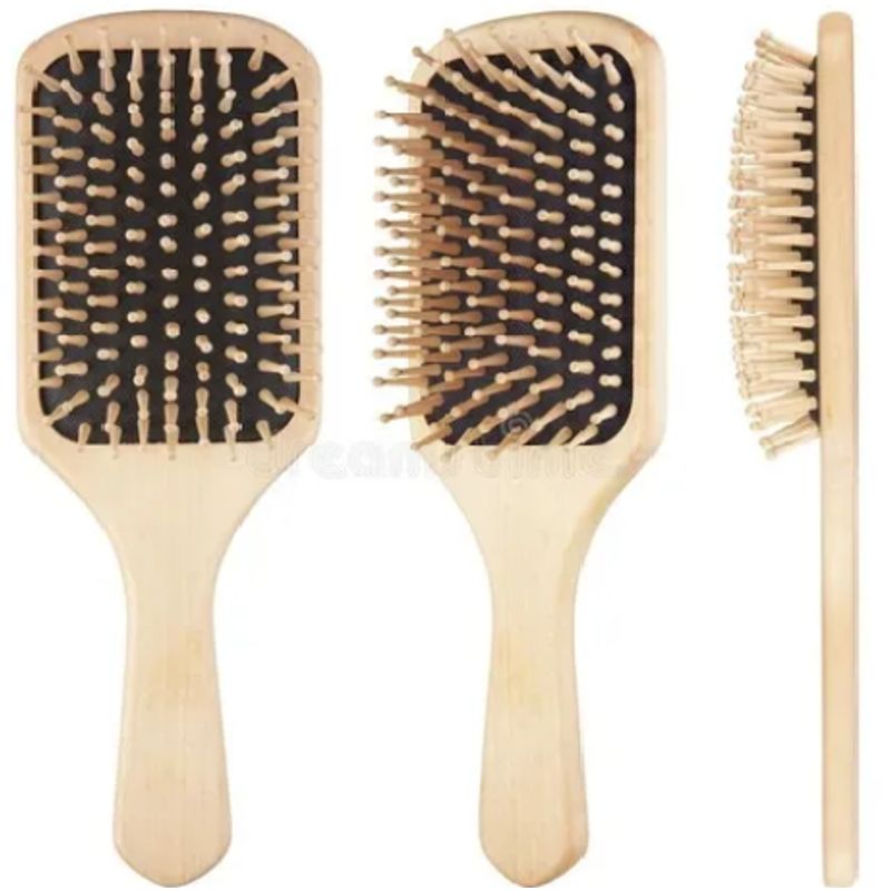 GENERICO - Cepillo Para El Cabello De Bambú Ecológico