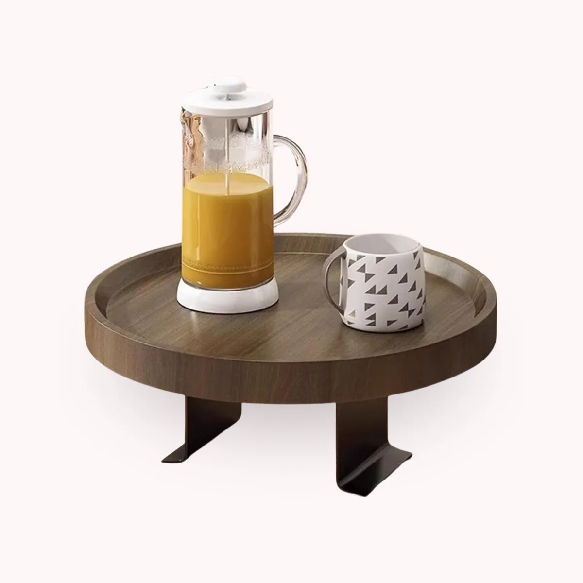 SANTU HOME & DECO - Mesa Bandeja Para Brazo Sofá Café