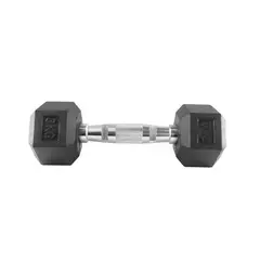 UK TIME - MANCUERNA HEXAGONAL GOMA CROMADA 3KG