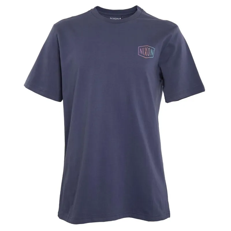 NIXON - Polera Men Logo Back Blue - Azul