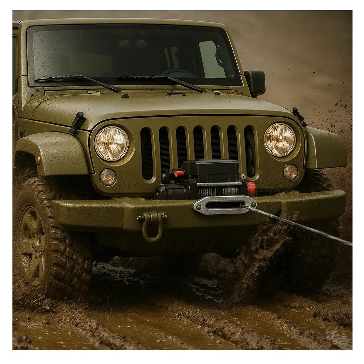 GENERICO - Winche Electrico 6000lbs Con Control Remoto Inalambrico 12v