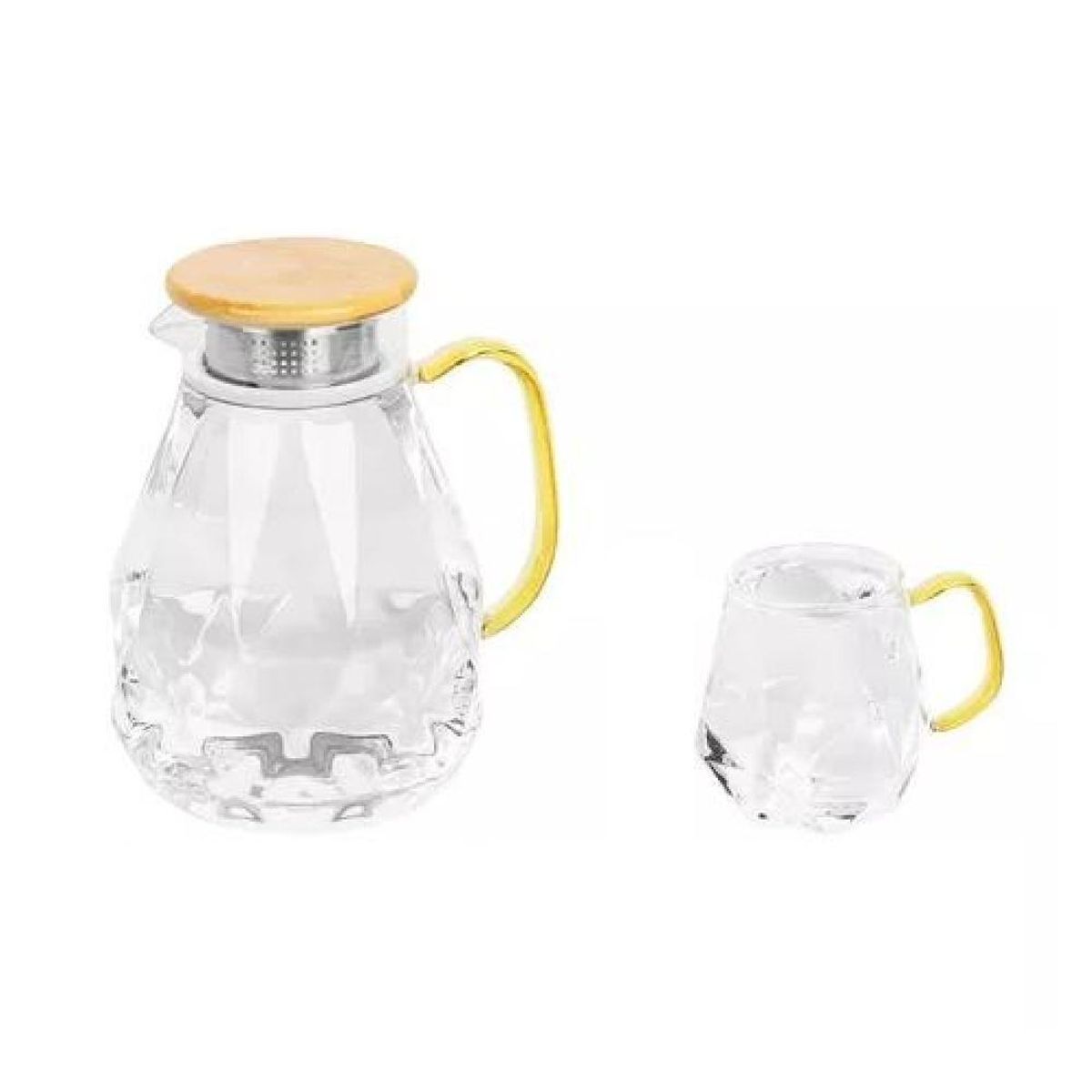 GENERICO - Increíble Jarra De Té + 4 Tazas De Cristal