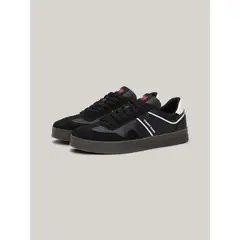 TOMMY HILFIGER - Zapatillas Cupsole Retro De Ante Negro