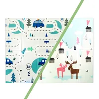 Alfombra Antigolpes Plegable 180X200 Auto y Montaña