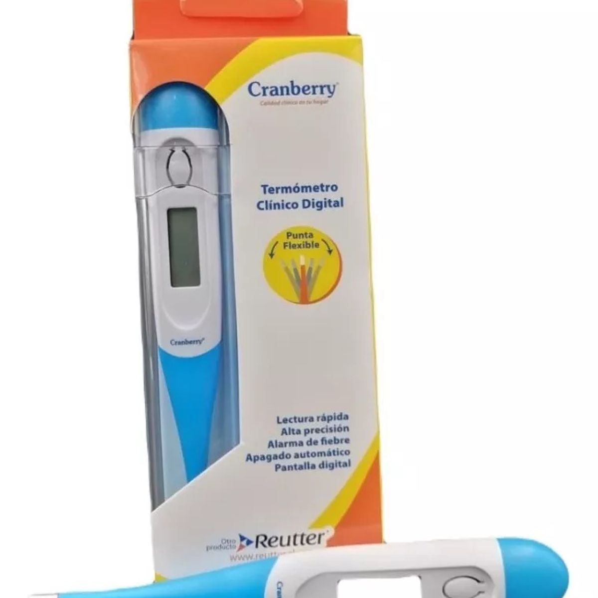 CRANBERRY - Termometro Digital Con Alarma Punta Flexible Cranberry