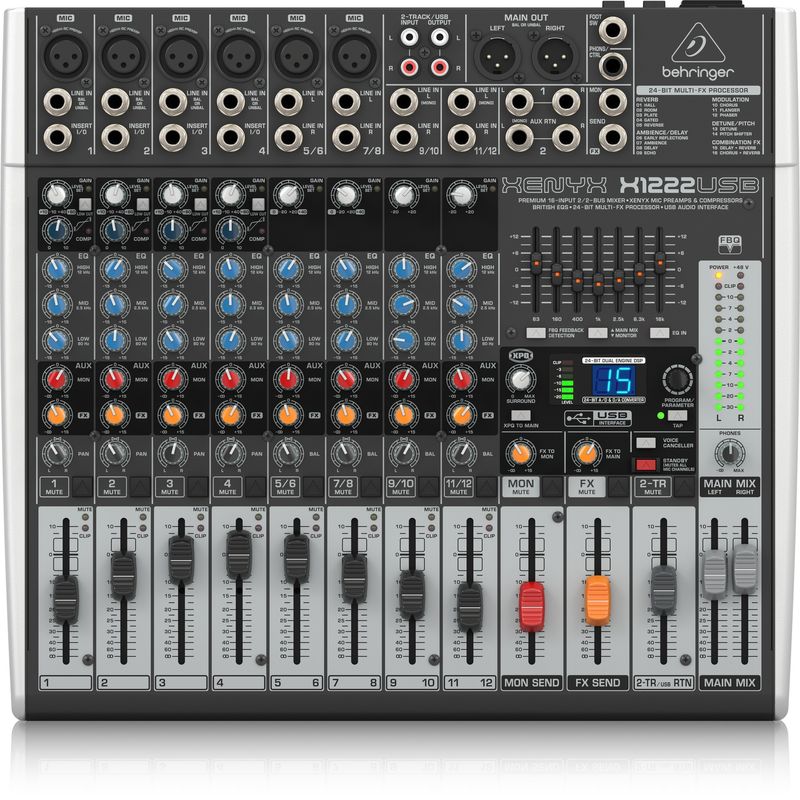 BEHRINGER - Behringer Xenyx X1222USB Interfaz Mezcladora