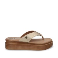 Sandalia Mujer Oro Plataforma 43011