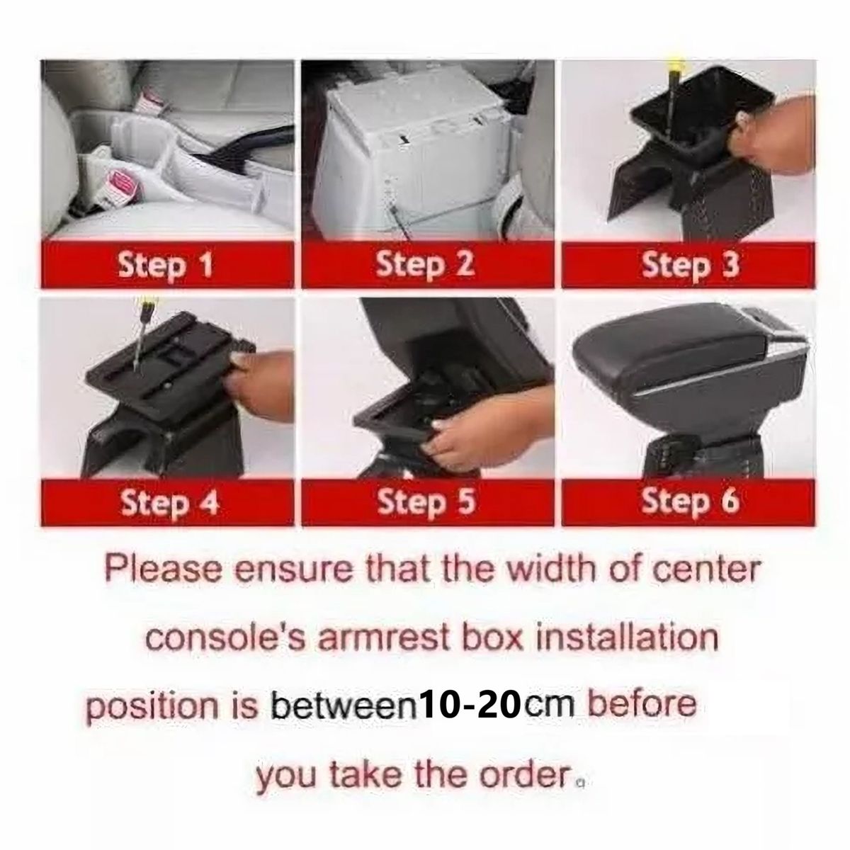 ATURE - Apoya Brazos Para Auto Universal Base Extensible Con 7 Usb