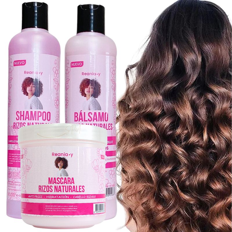 GENERICO - Shampoo Capilar+acondicionador+mascara Rizos Definidos