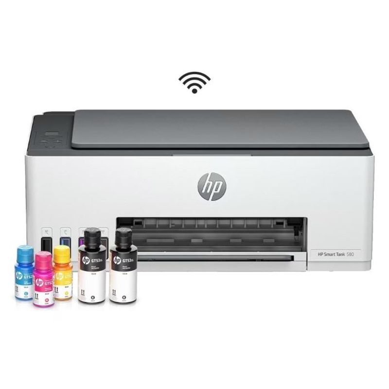HP - Impresora Multifuncional HP Smart Tank 580 Wi-Fi