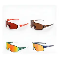 ROCKBROS - Lentes Originales Bicicleta Y Deportes Outdoor - Rojo