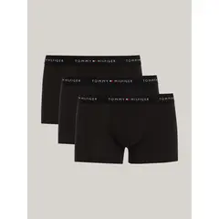 TOMMY HILFIGER - Pack De 3 Calzoncillos Trunk Essential Negro
