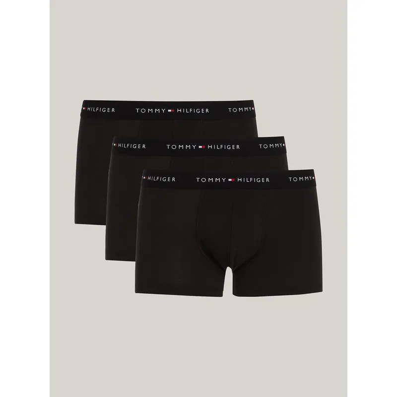 TOMMY HILFIGER - Pack De 3 Calzoncillos Trunk Essential Negro Tommy Hilfiger