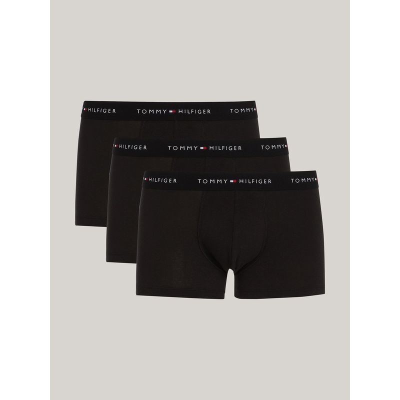 TOMMY HILFIGER - Pack De 3 Calzoncillos Trunk Essential Negro Tommy Hilfiger
