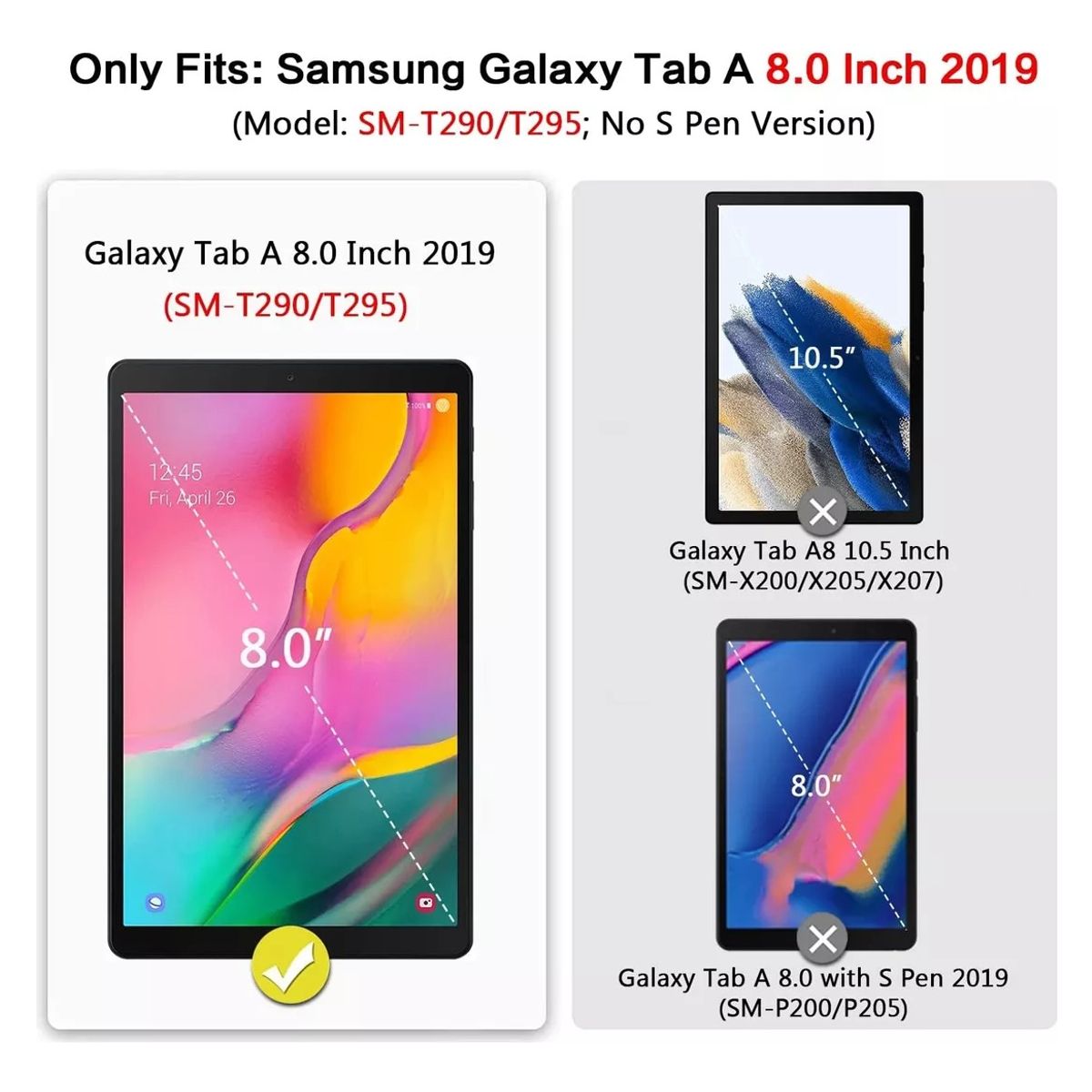 GENERICO - Carcasa Antigolpes Para Samsung Galaxy Tab A 80 T290t295