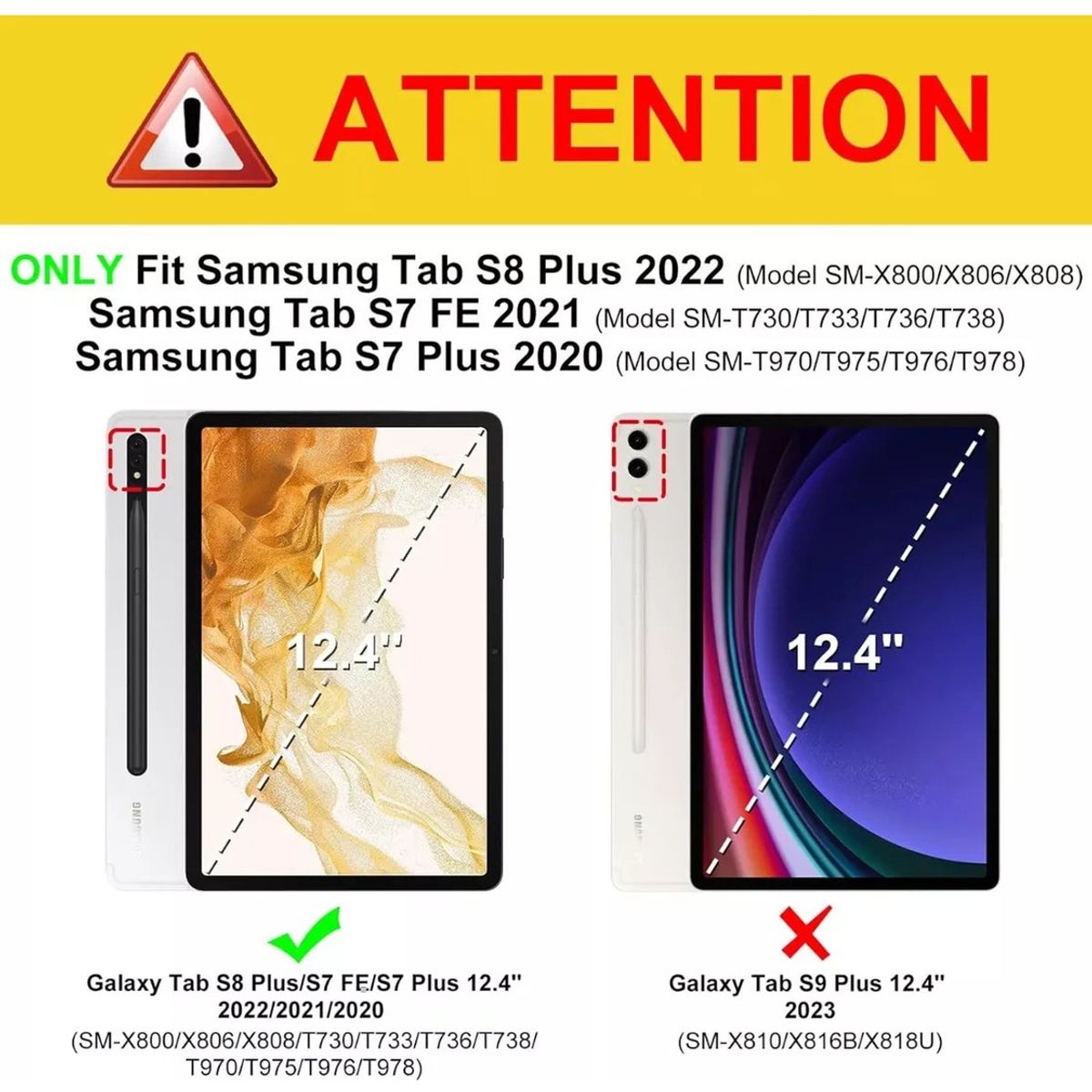 GENERICO - Kit Carcasa + Lámina Tipo Papel Parasamsung Tab S7 Fe 124