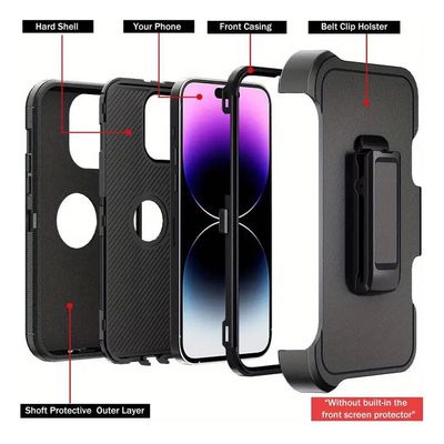 Imagen 2 del producto Carcasa Reforzada Antigolpes 360 Para iPhone 13 + Lamina