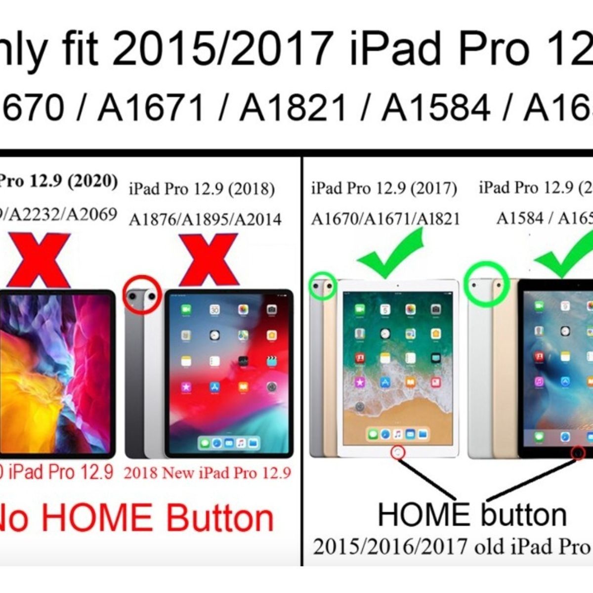 GENERICO - Carcasa Smart Case + Lámina Para iPad Pro 129 2015-2017