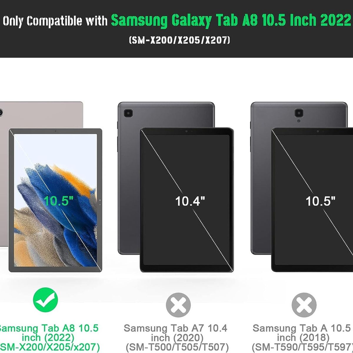 GENERICO - Carcasa 360 Reforzada Para Samsung Tab A8 105´ X200205