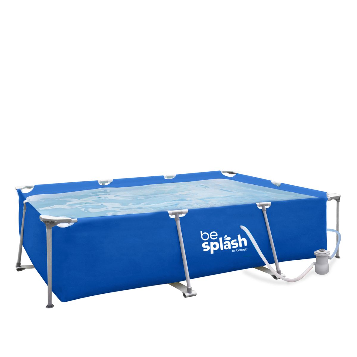 BEBESIT - Piscina Estructural con Bomba y Cobertor 300x207x65cm BeSplash