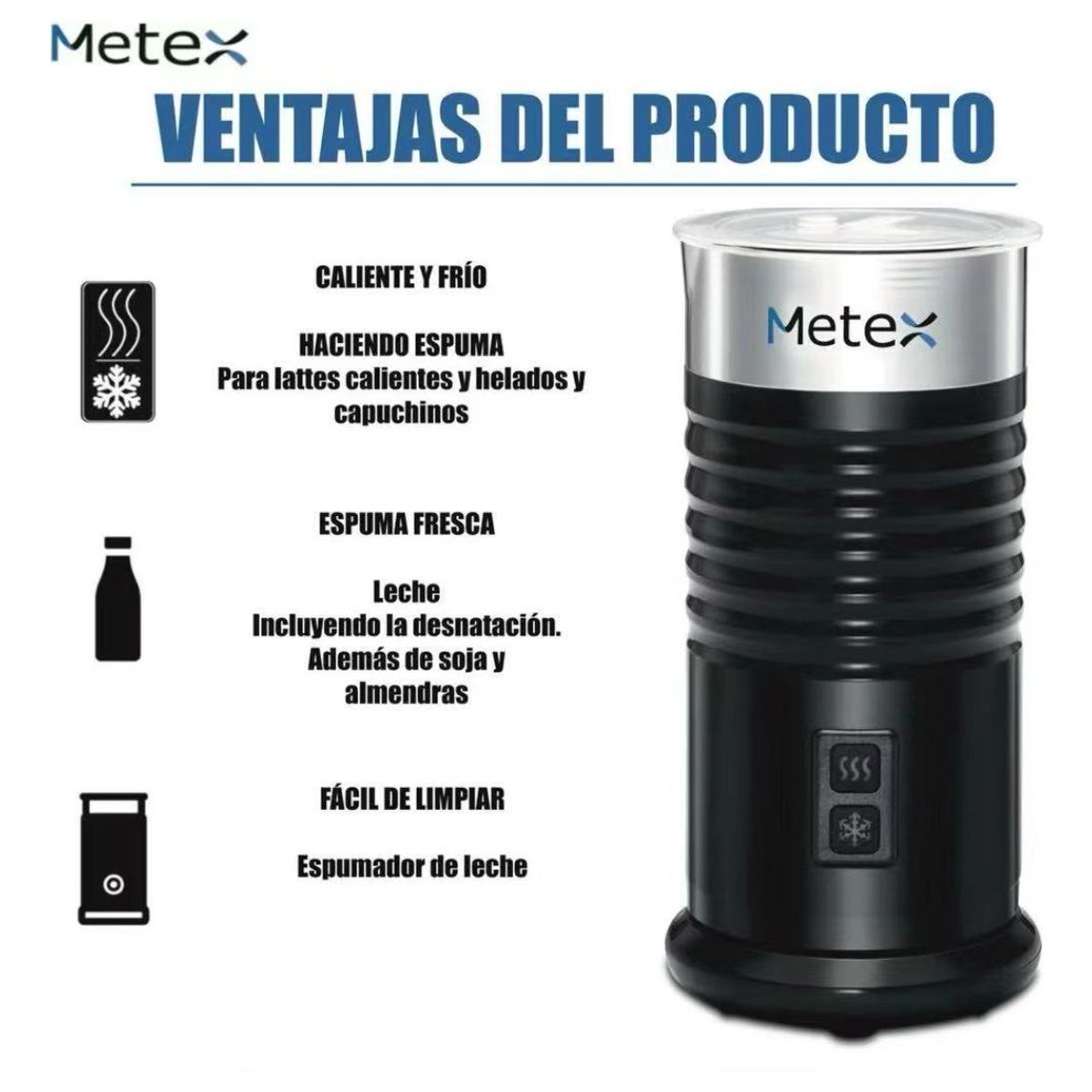 U BUY - Espumador De Leche Negro