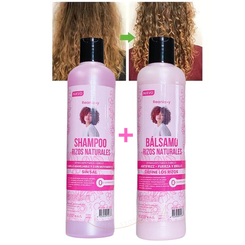 GENERICO - Shampoo  + Acondicionador Para Rizos Definidos.-