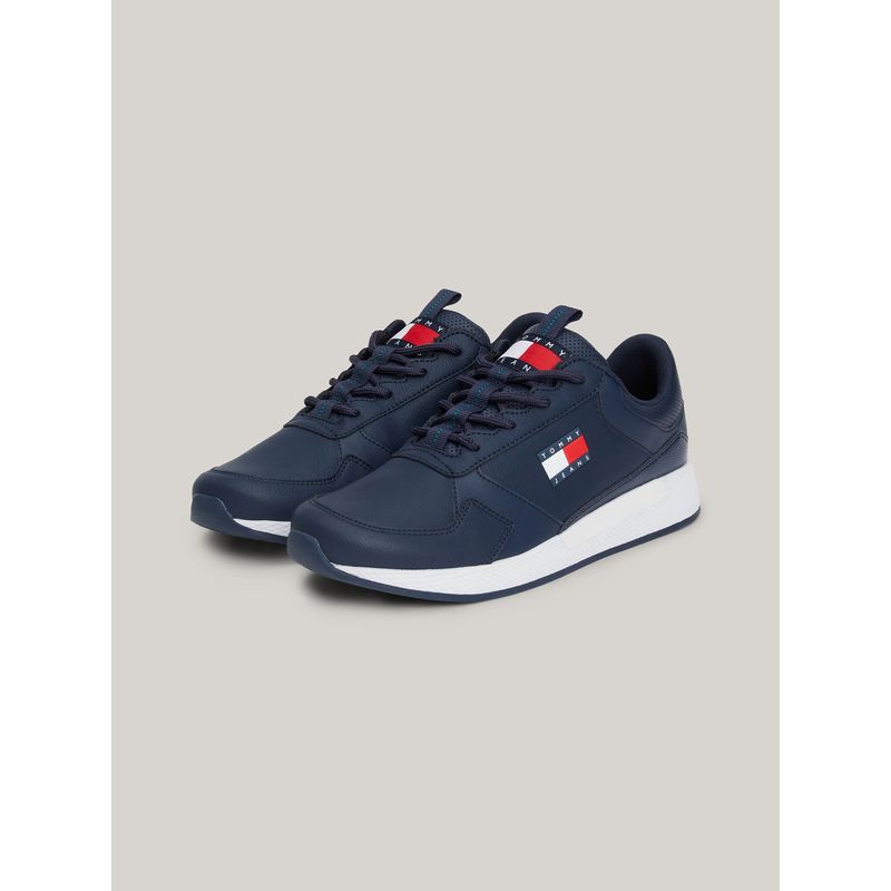 TOMMY HILFIGER - Zapatillas Essential Con Parche Azul Tommy Hilfiger