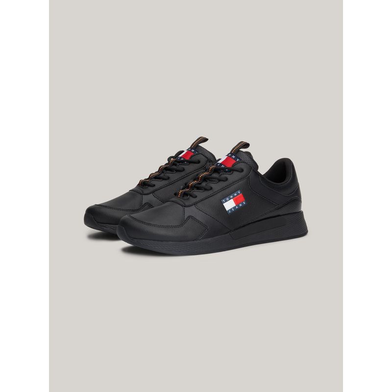 TOMMY HILFIGER - Zapatillas Essential Con Parche Negro Tommy Hilfiger