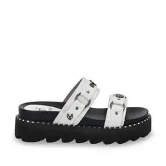 GOTTA - Sandalia Mujer Blanca Plana 1573B