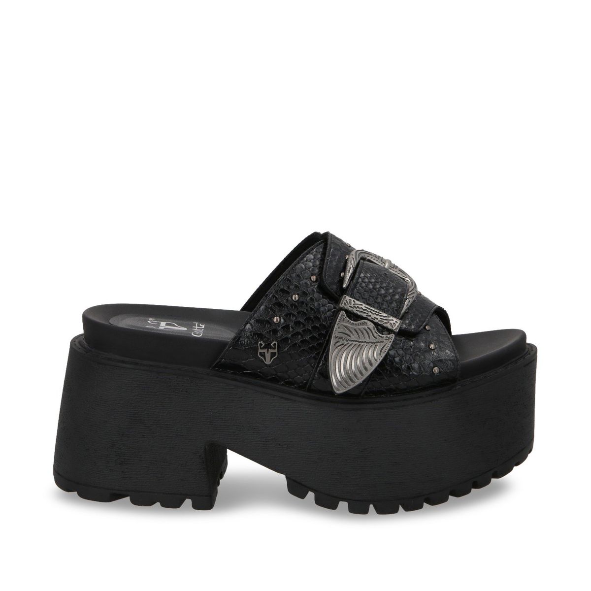 GOTTA - Sandalia Mujer Negra Plataforma 1567D Gotta