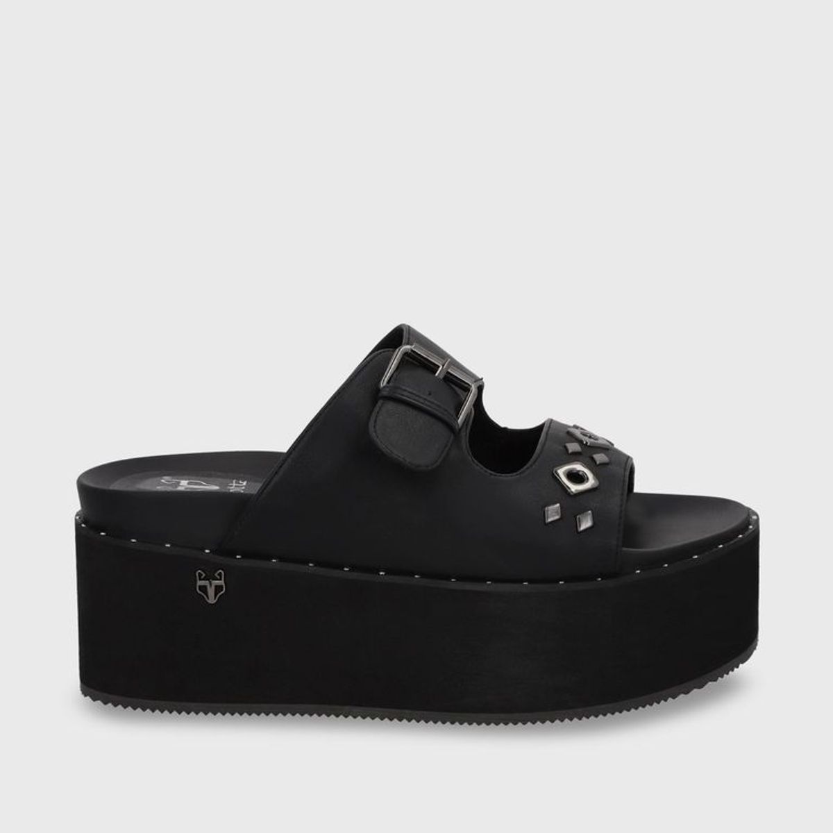 GOTTA - Sandalia Plataforma Negro Mujer 1566D