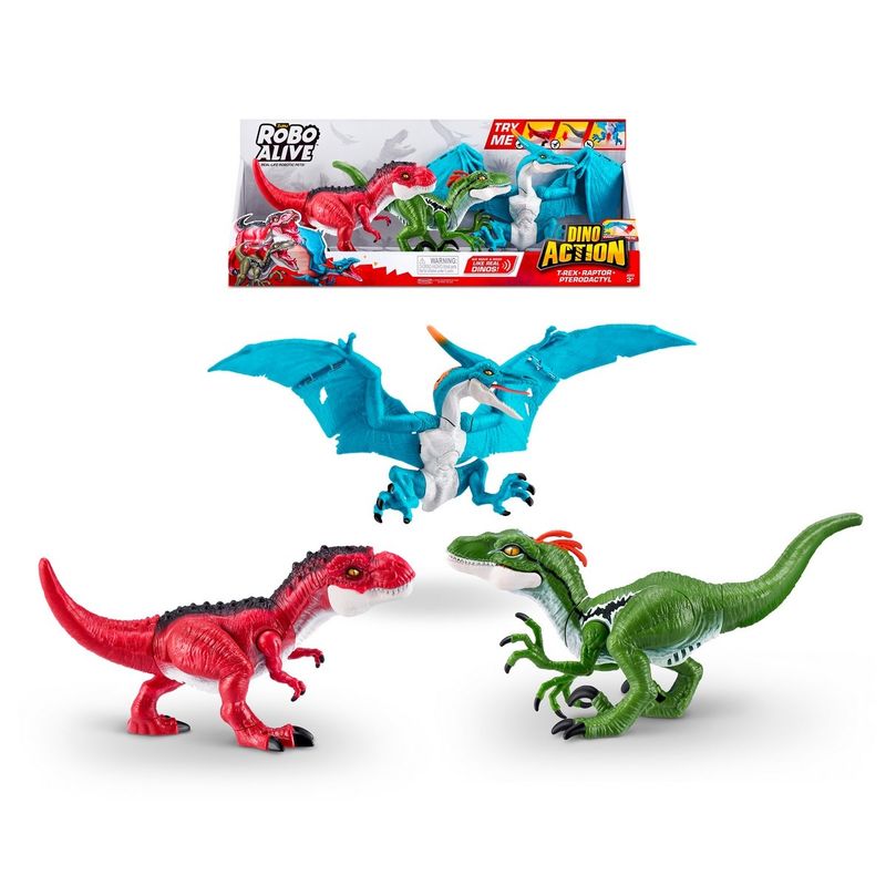 ROBO ALIVE - PACK 3 DINOSAURIOS ROBO ALIVE DE ZURU