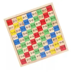 GENERICO - Juego didactico de madera para aprendizaje multiplicación