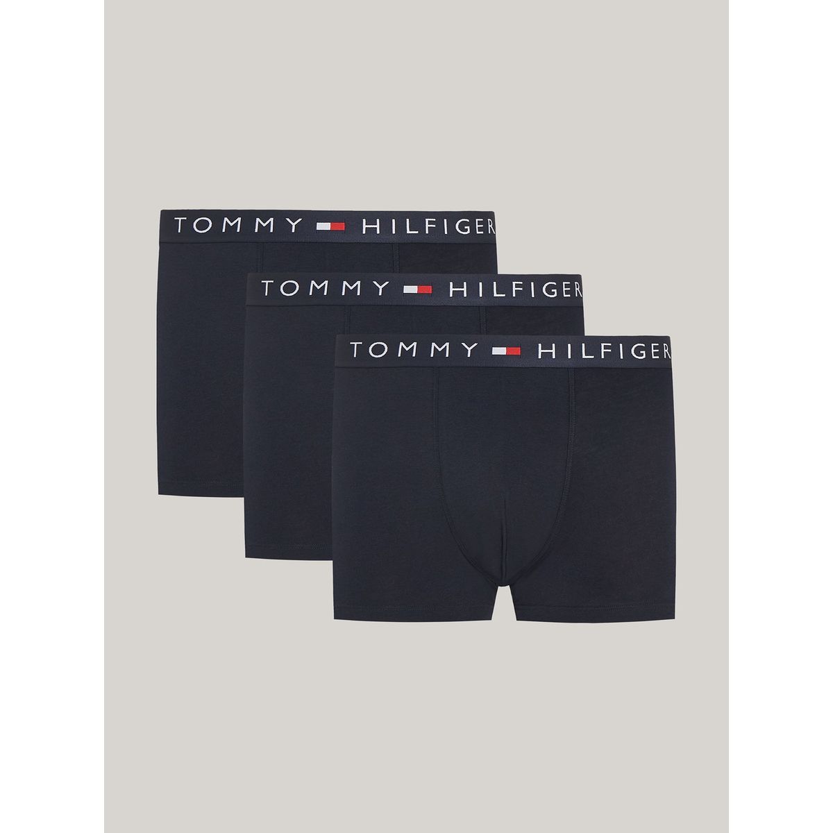 TOMMY HILFIGER - Pack De 3 Calzoncillos Trunk Original Azul Tommy Hilfiger