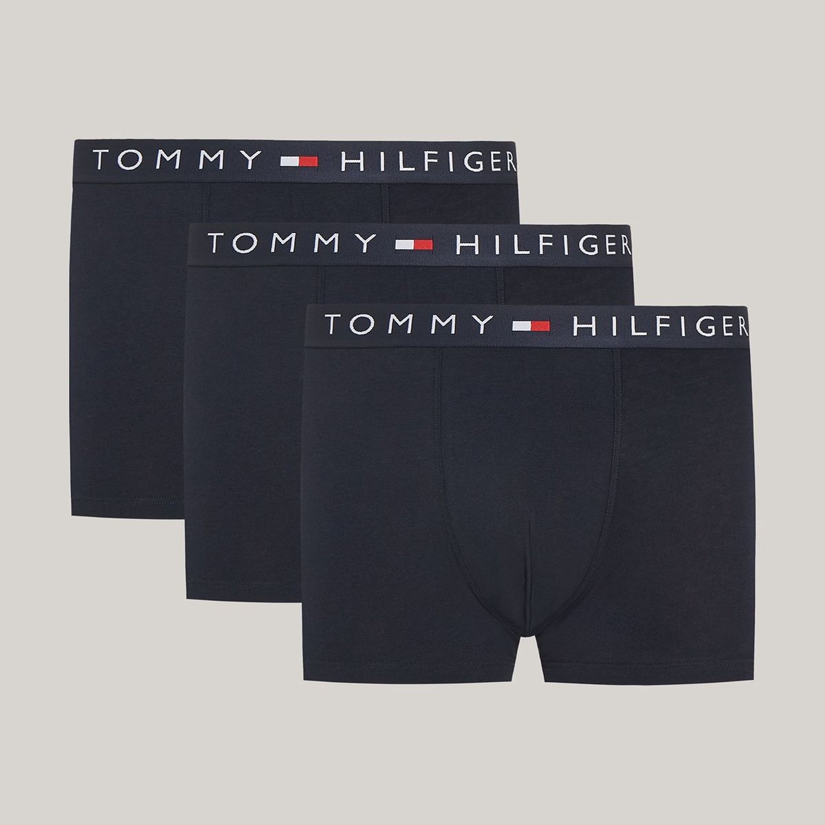 TOMMY HILFIGER - Pack De 3 Calzoncillos Trunk Original Azul Tommy Hilfiger