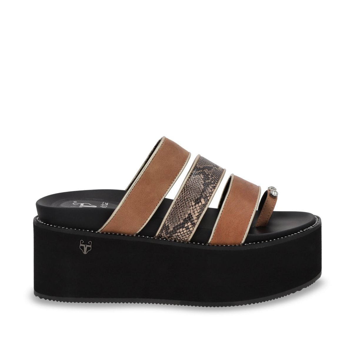 GOTTA - Sandalia Mujer Beige Plataforma 15662 Gotta