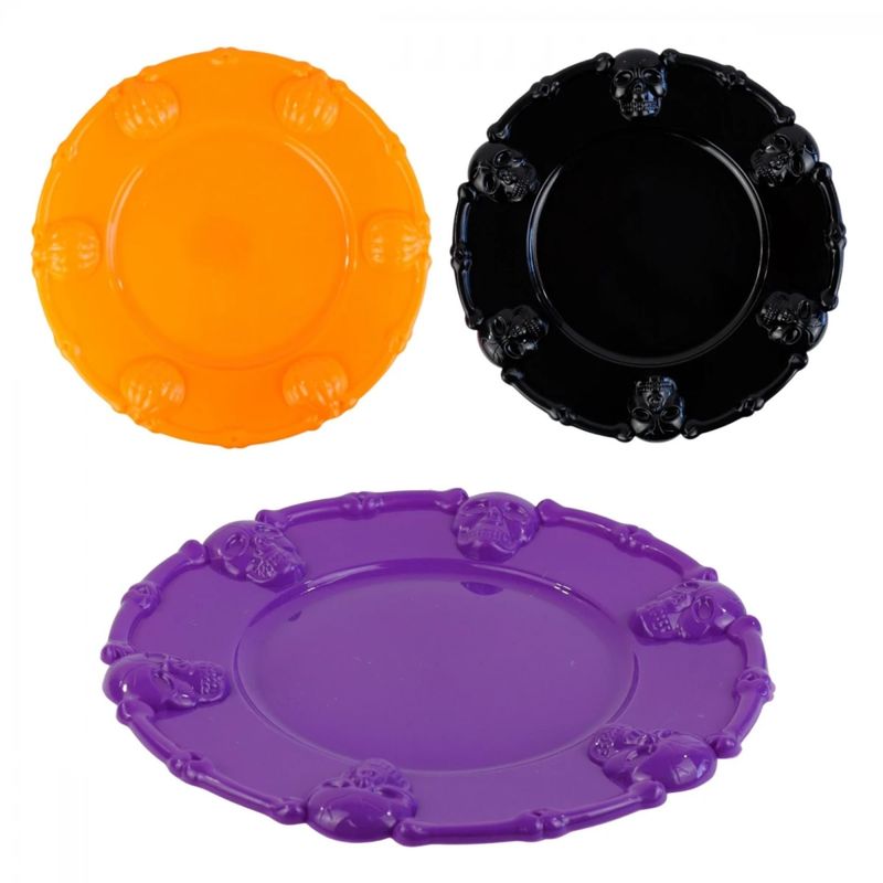 GENERICO - Bandeja Decorativa  Plato Halloween X3